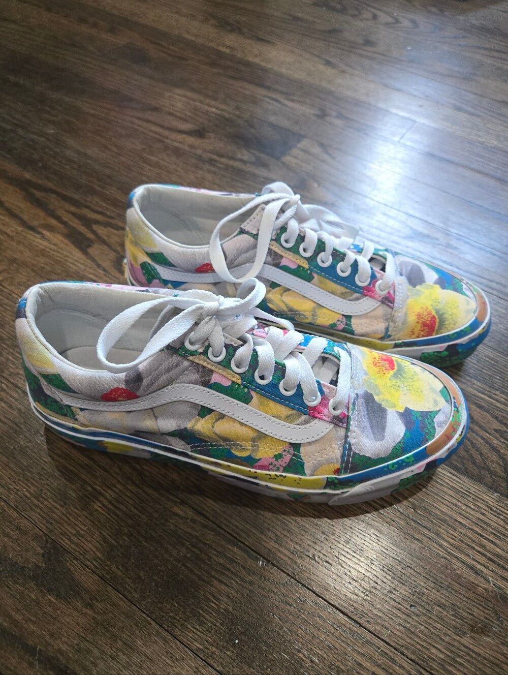 VANS X KENZO Old Skool floral-print Mens 7.5 Womens 9